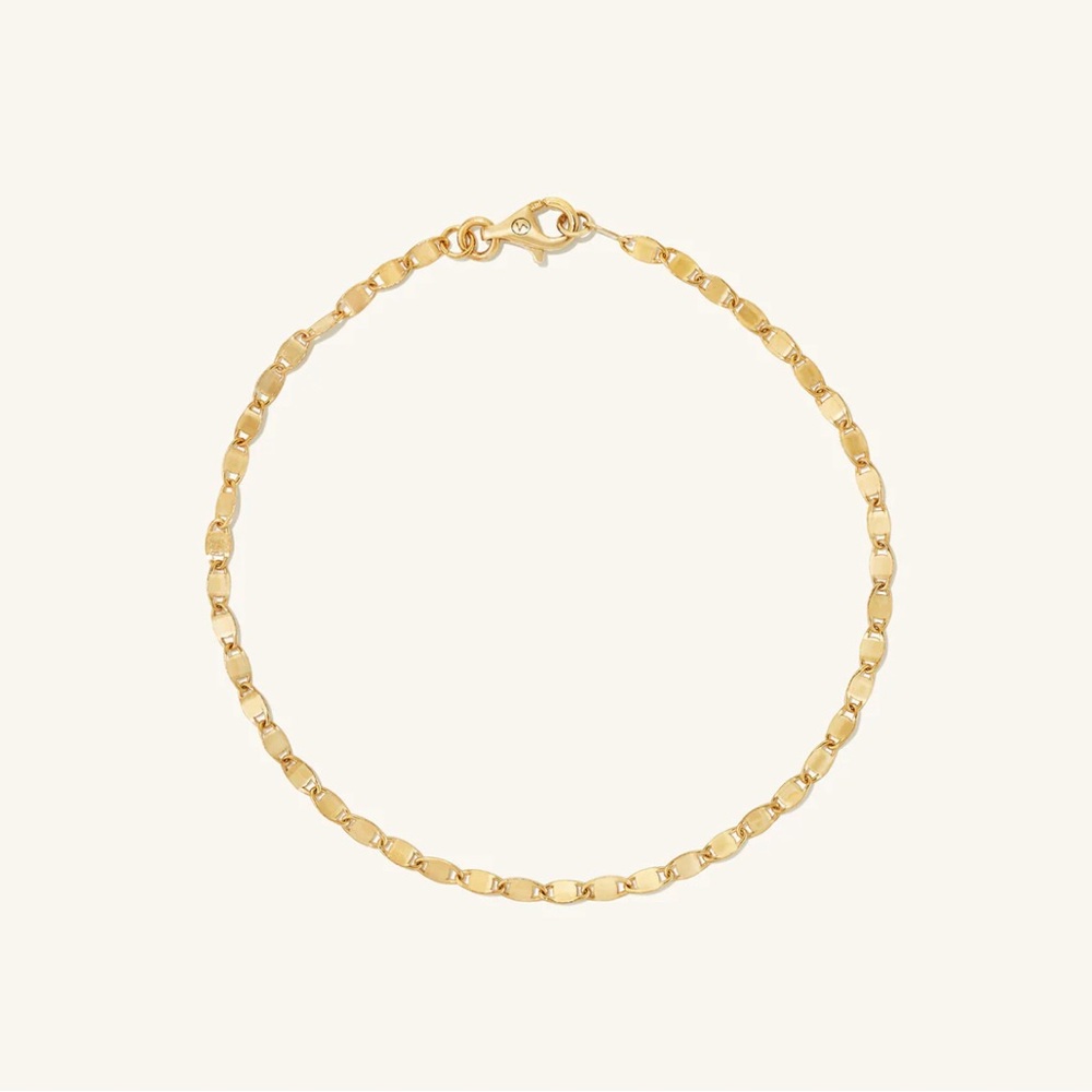 Mejuri Gold Rope Chain Bracelet